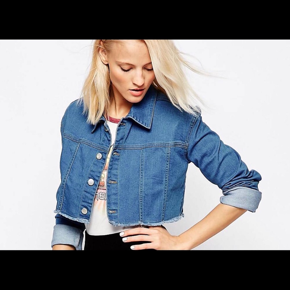 Cut Off Denim Jacket - Picture 4 of 5